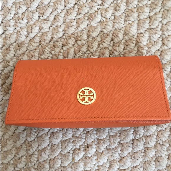 TORY BURCH SUNGLASSES Navy Blue Gold Tone Logo - Picture 8 of 8